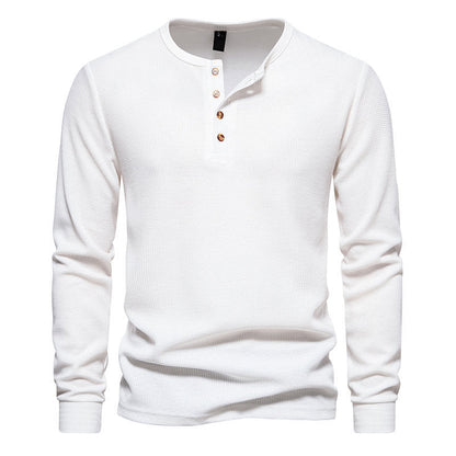 Men's Long-Sleeved Shirt Structured Modern Buttons
