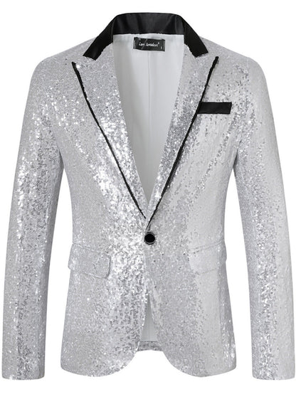 Men's Sequin Blazer Elegant Evening Wear