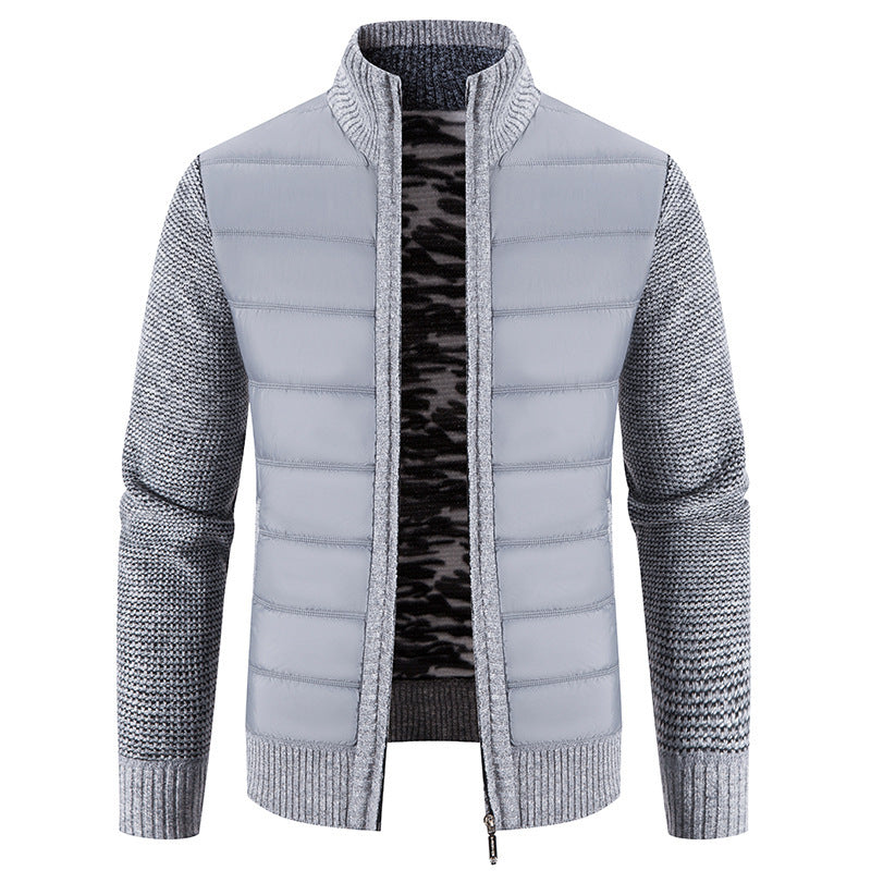 Men's Quilted Jacket Modern Knit Pattern