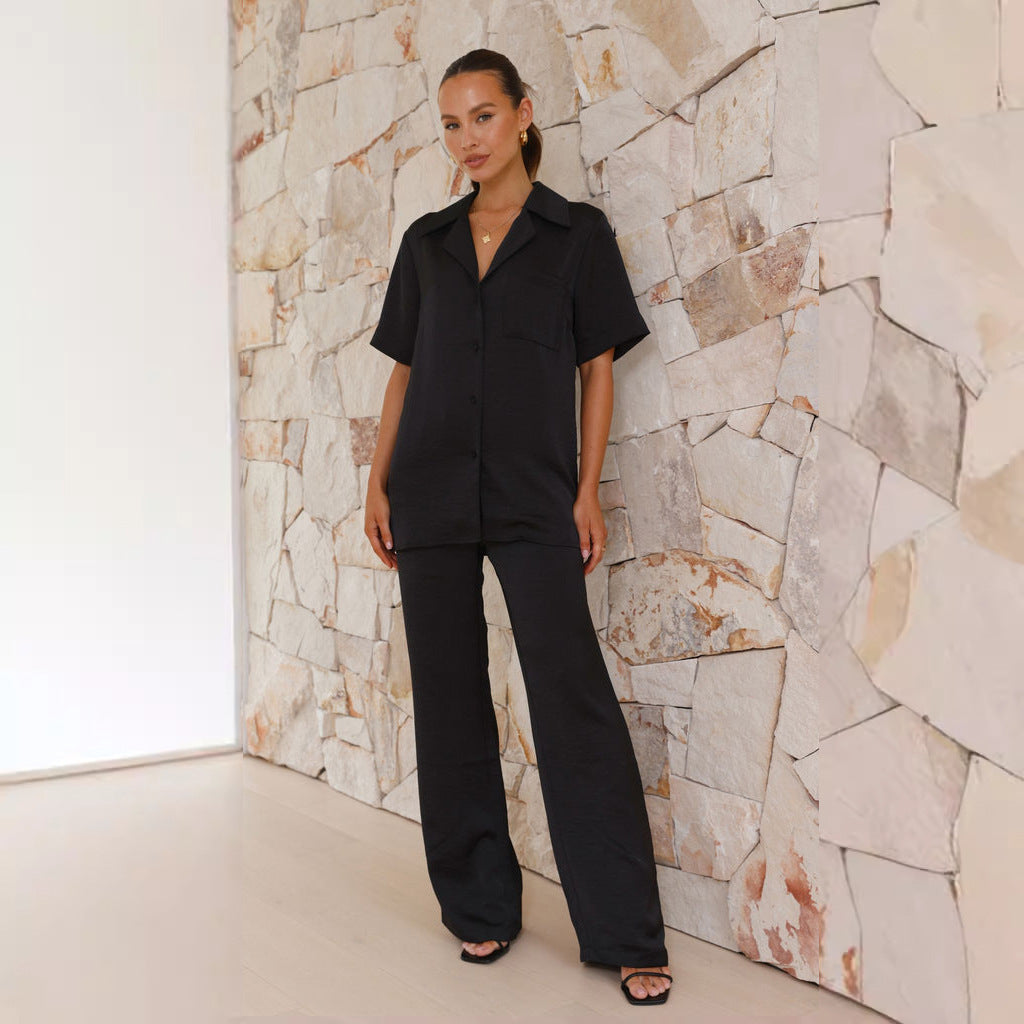 Women's Satin Pajamas Elegant Design Comfortable