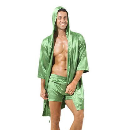 Men's Soft Satin Robe