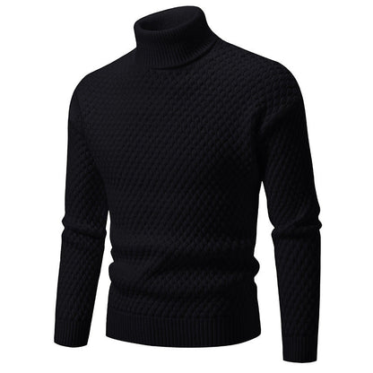 Men's Turtleneck Sweater Structured Modern Style