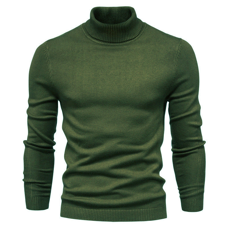 Men's Pullover High Collar Fine Rib Optimal Style