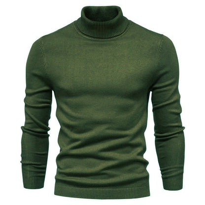 Men's Pullover High Collar Fine Rib Optimal Style