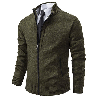 Men's Sports Jacket Stand-Up Collar Zipper Modern