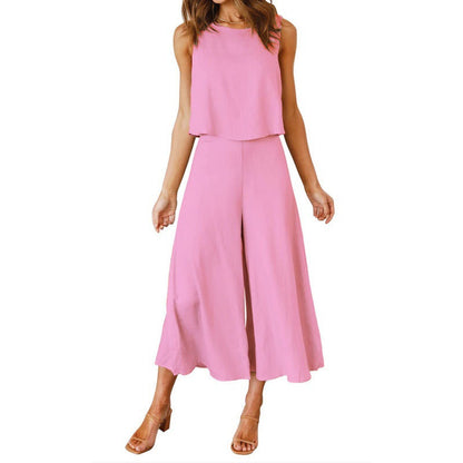 Women's Jumpsuit Elegant Flowing Wide Leg