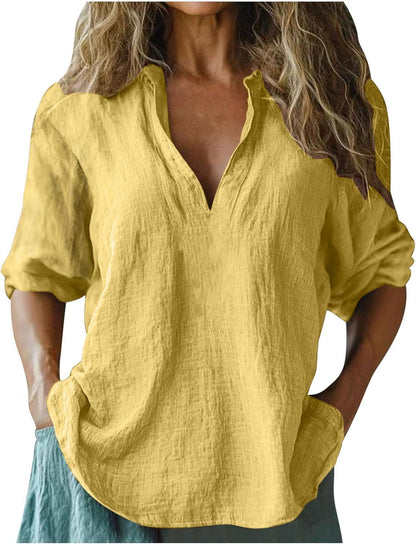 Women's Linen Blouse Summer Light