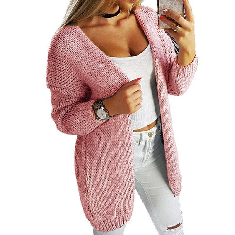 Women's Cardigan Casual Open V-Neck