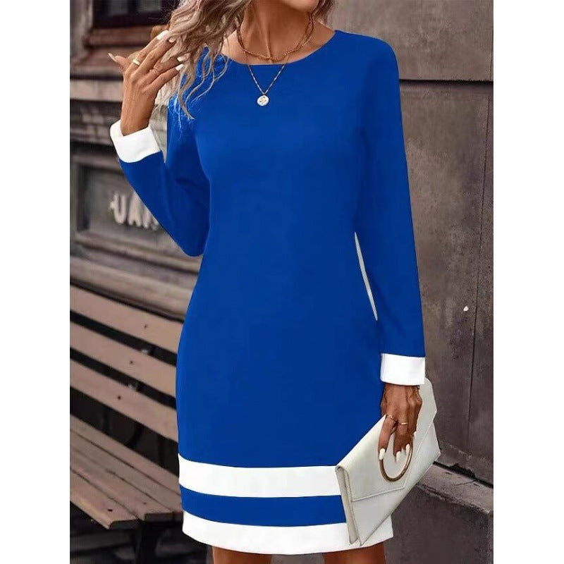 Women's Dress Elegant Contrast Sleeves Modern Design
