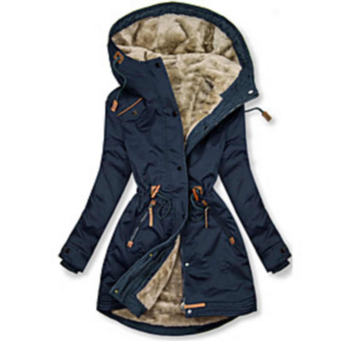Women's Winter Parka Warm Fleece Insulated