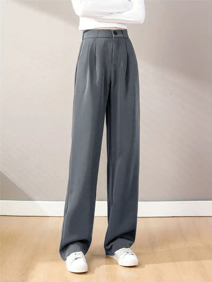 Women's High-Waist Trousers Comfortable Elegant