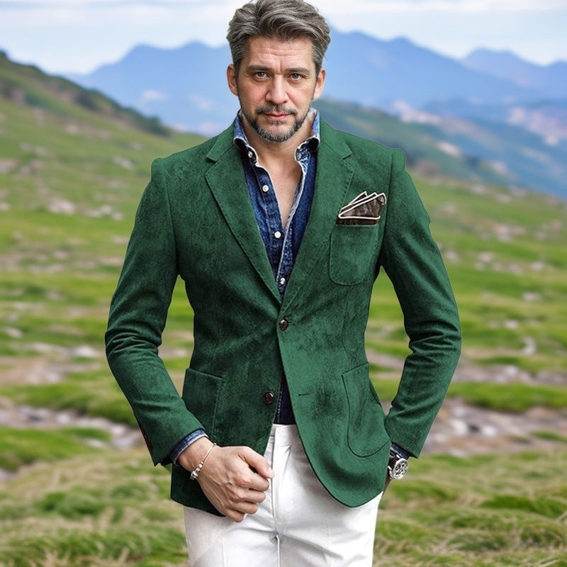 Men's Velvet Blazer Elegant Cut