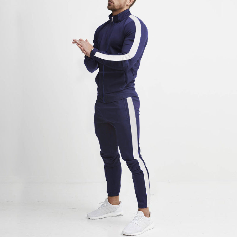 Herren Trainingsanzug Sportlich Streifen Design