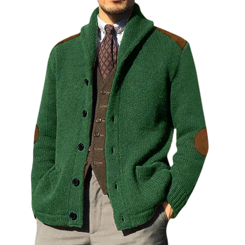Men's Knitted Cardigan Soft Modern Shawl Collar