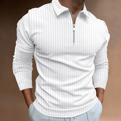 Men's Modern Polo Shirt Zipper Style