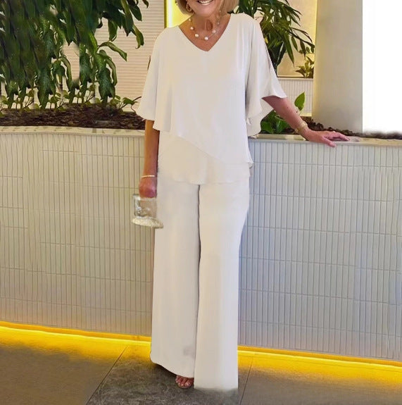 Women's Two-Piece Set Elegant Flowy