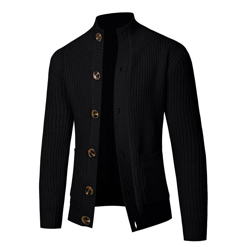 Men's Cardigan Comfortable Button Closure Modern