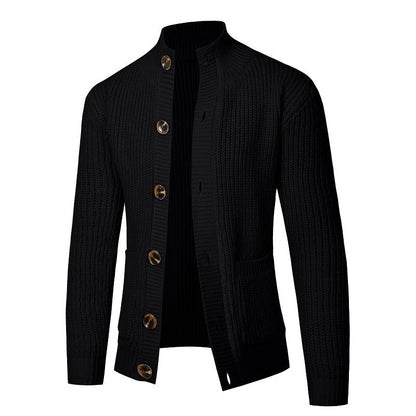 Men's Cardigan Comfortable Button Closure Modern