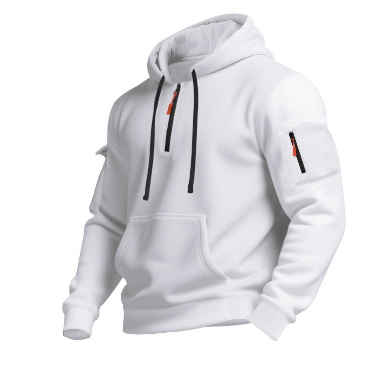 Men's Sports Hoodie Zipper Pockets