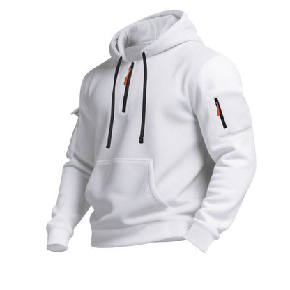 Men's Sports Hoodie Zipper Pockets