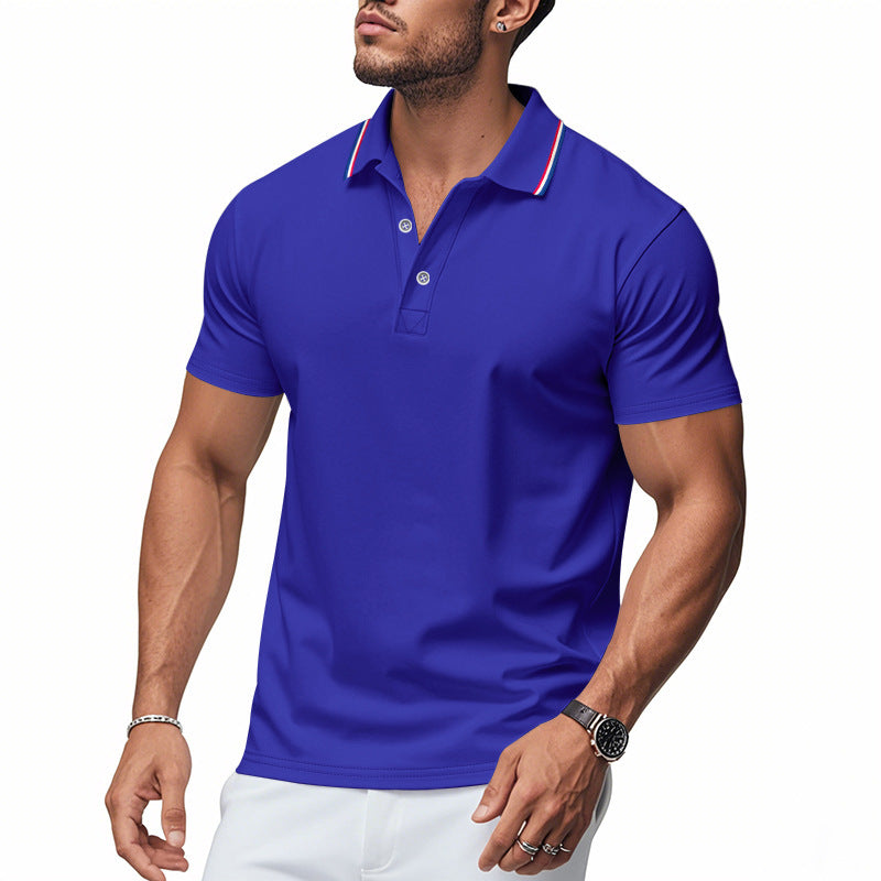 Men's Polo Shirt Modern Collar Moisture Control
