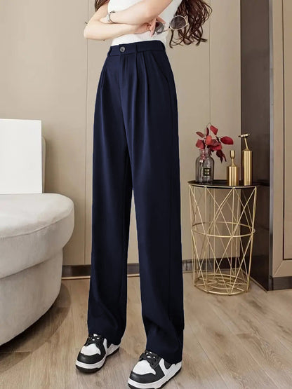 Women's High-Waist Trousers Comfortable Elegant