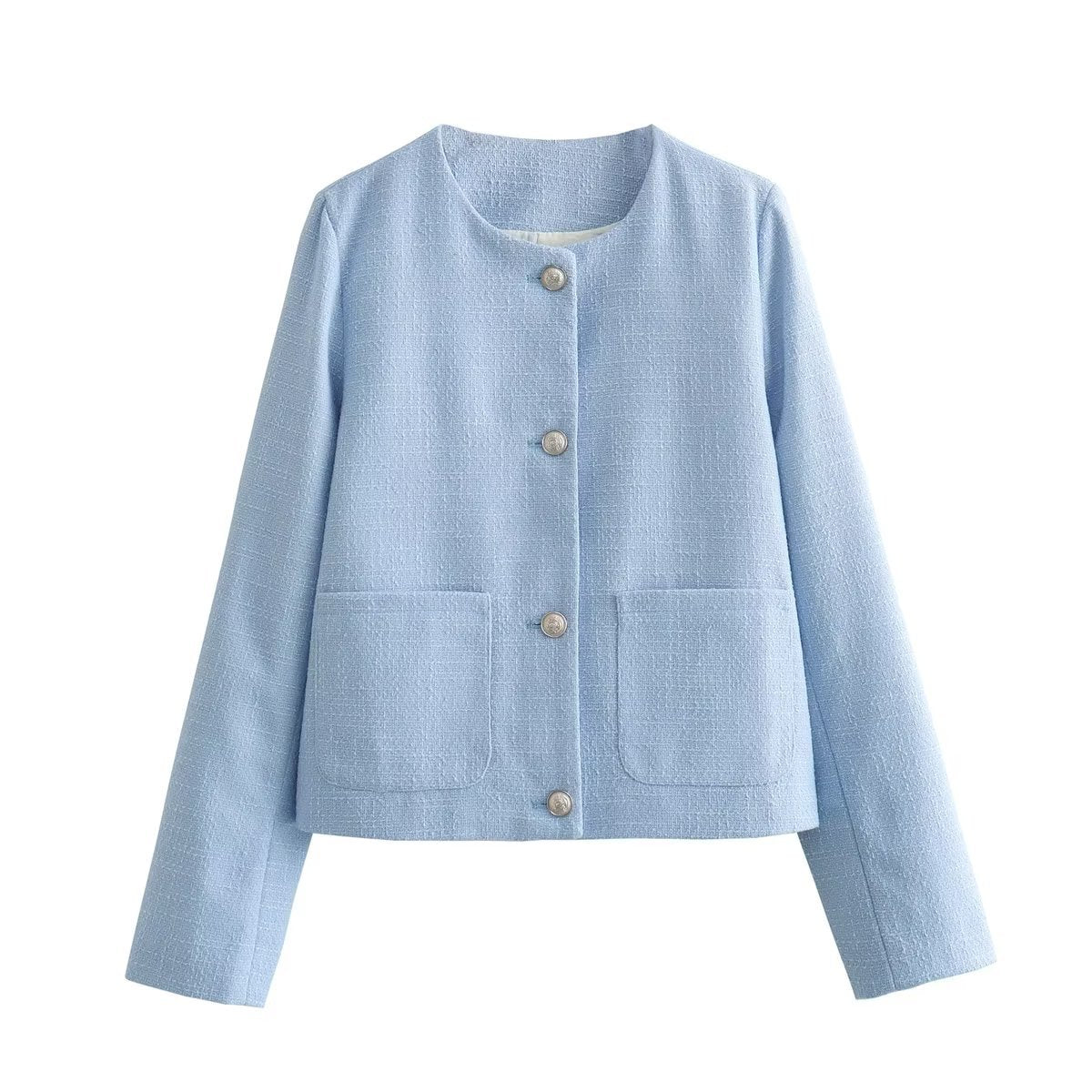 Women's Elegant Short Jacket With Pockets