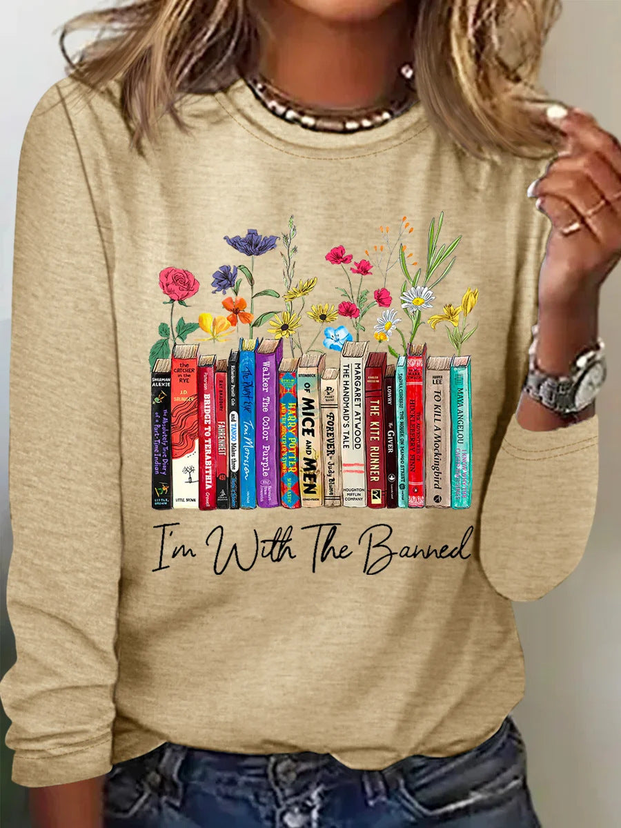 Women's Floral Long-Sleeve Romantic Look Shirt