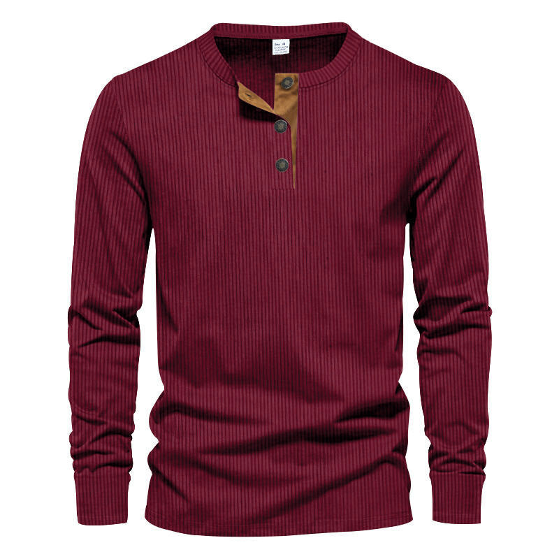 Men's Long-Sleeve Shirt Structured Modern Design