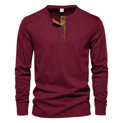 Men's Long-Sleeve Shirt Structured Modern Design