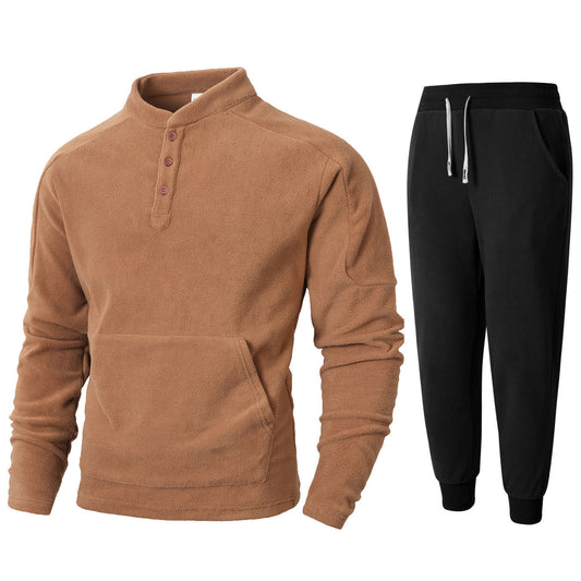 Herren Fleece Anzug Bequem Sportlich - IdealeKleiden