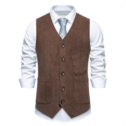 Elegant Men's Structured Modern Slim Vest