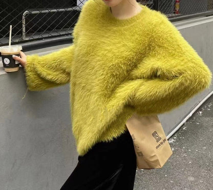 Women's Sweater Soft Casual Crewneck