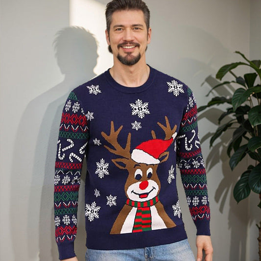 Weihnachts-Pullover Herren Modern Style - IdealeKleiden
