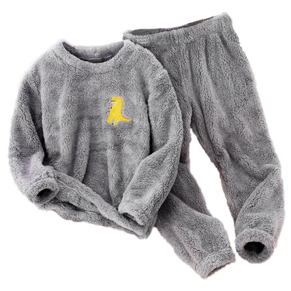 Women's Plush Robe Set with Cute Animal Designs