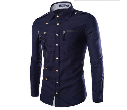 Men's Modern Multi-Pocket Shirt Premium Quality