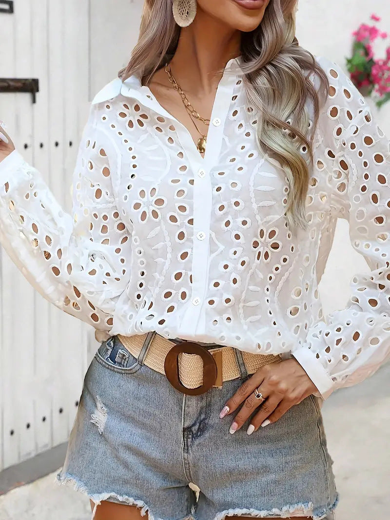 Women's Blouse Lace Elegant Women's Top