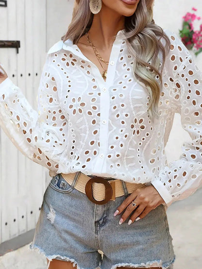 Women's Blouse Lace Elegant Women's Top