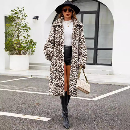 Women's Faux Fur Coat Elegant Chic Long
