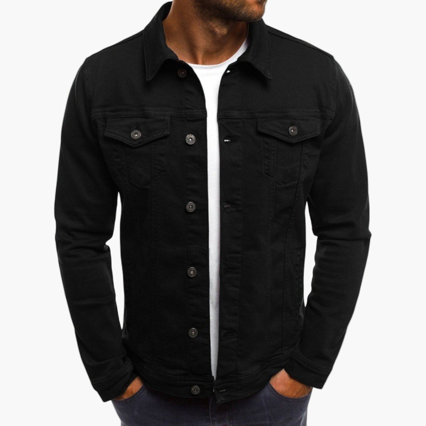 Fashionable Slim Fit Denim Jacket - Elegant Everyday Look