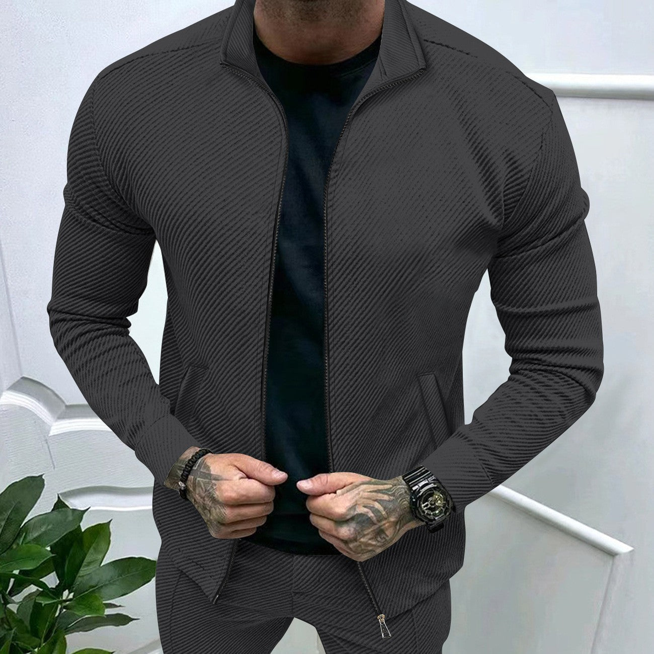 Men's Structured Modern Style Sports Jacket