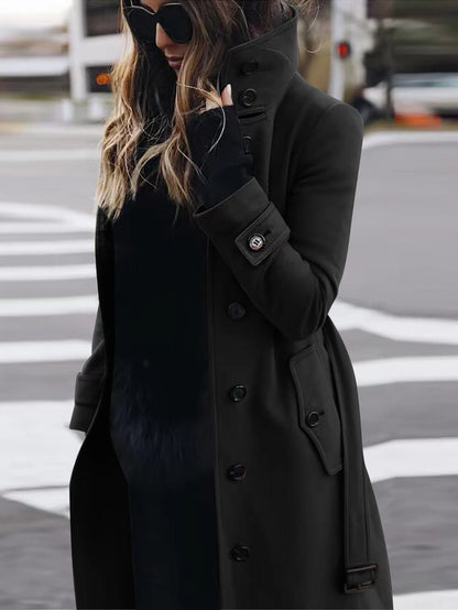 Women's Trench Coat Elegant Water-Resistant