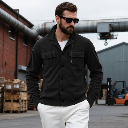 Men's Cardigan Casual Modern Stand-up Collar