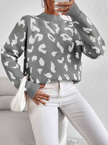 Women's Sweater Animal Print Comfortable Elegant