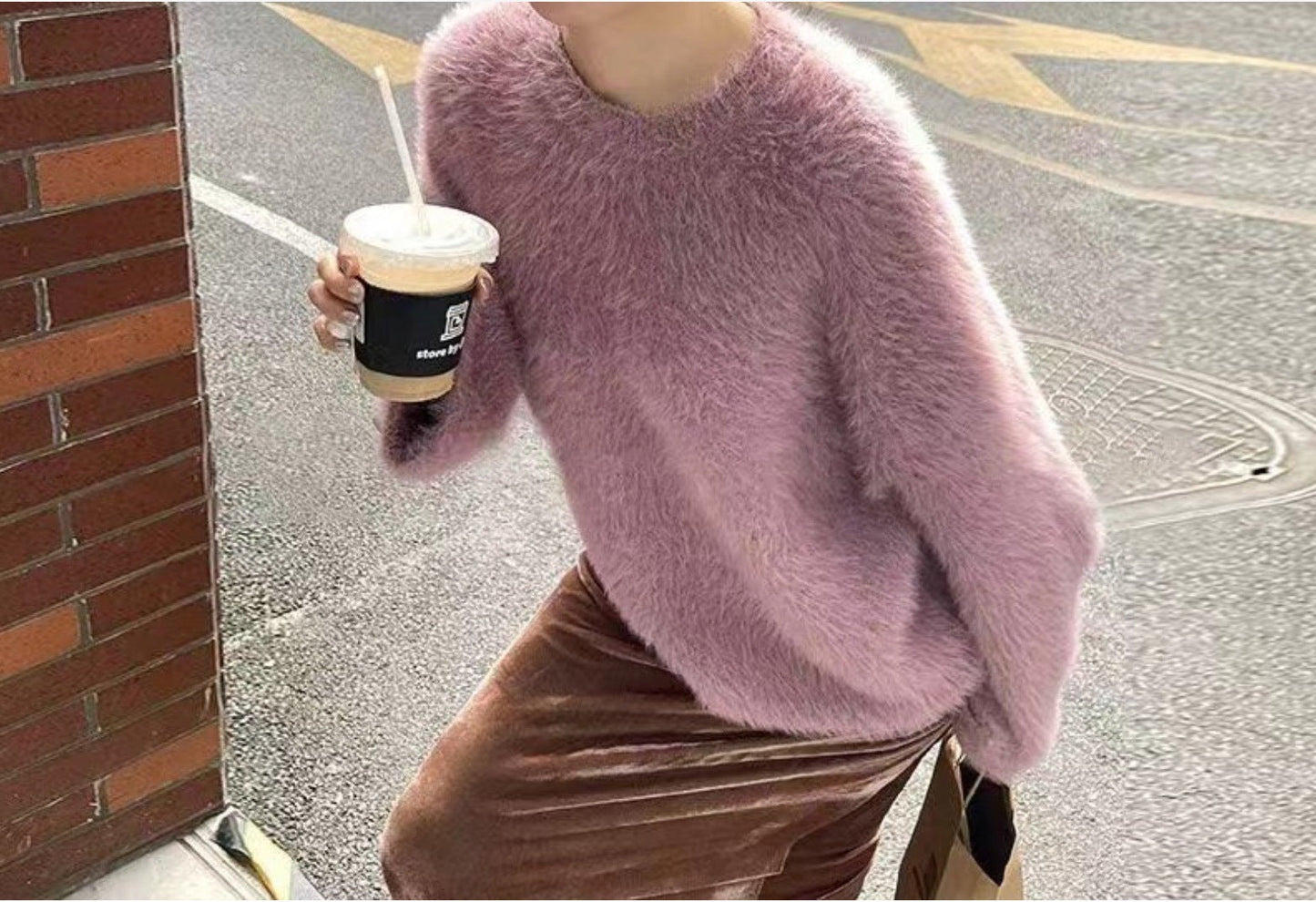Women's Sweater Soft Casual Crewneck