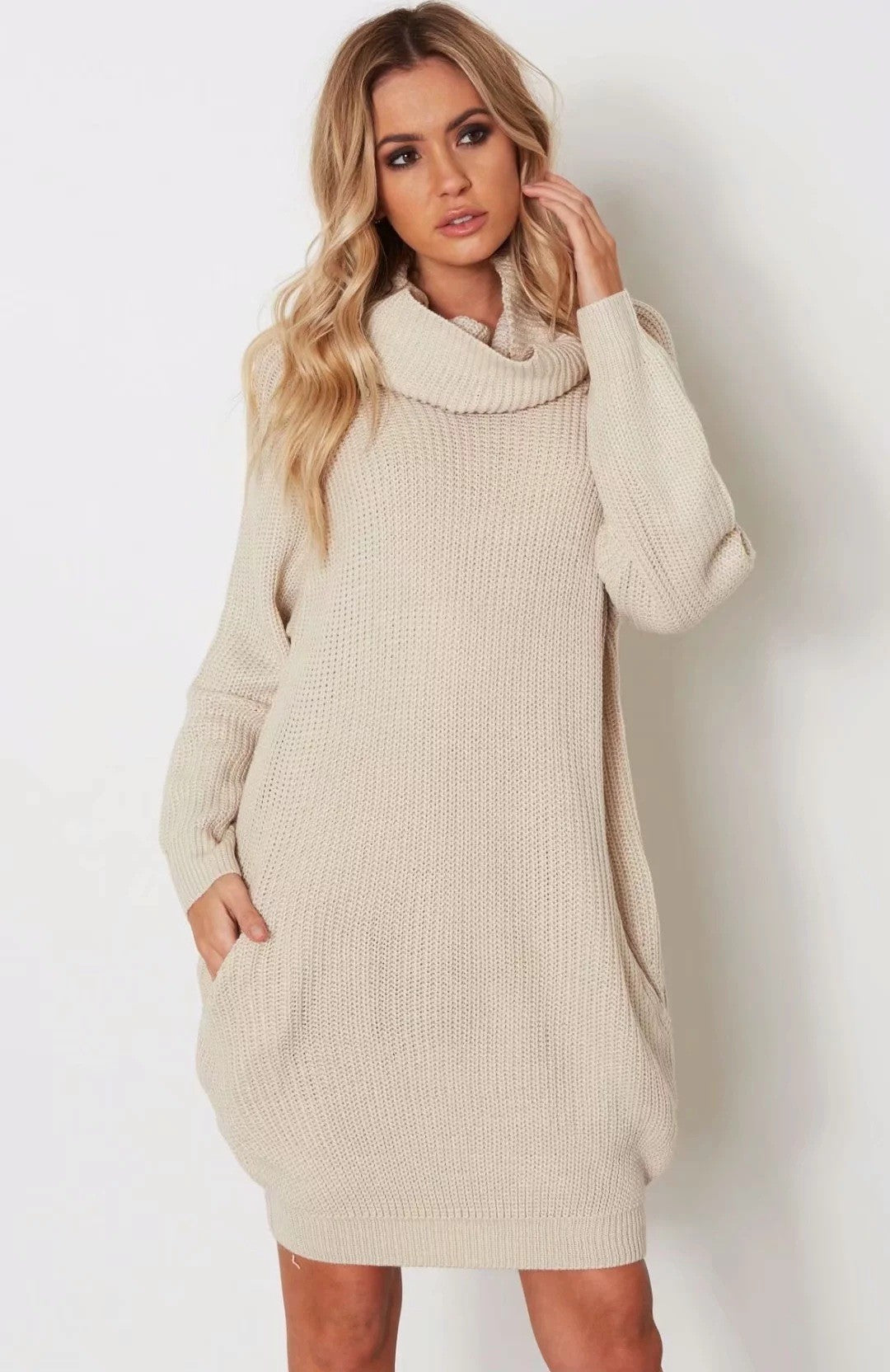 Women's Knitted Dress Loose Fit Elegant Design