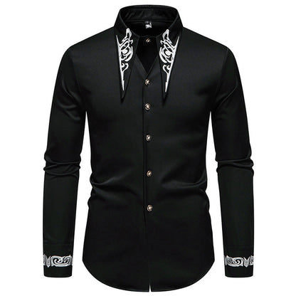 Men's Shirt Modern Collar Design