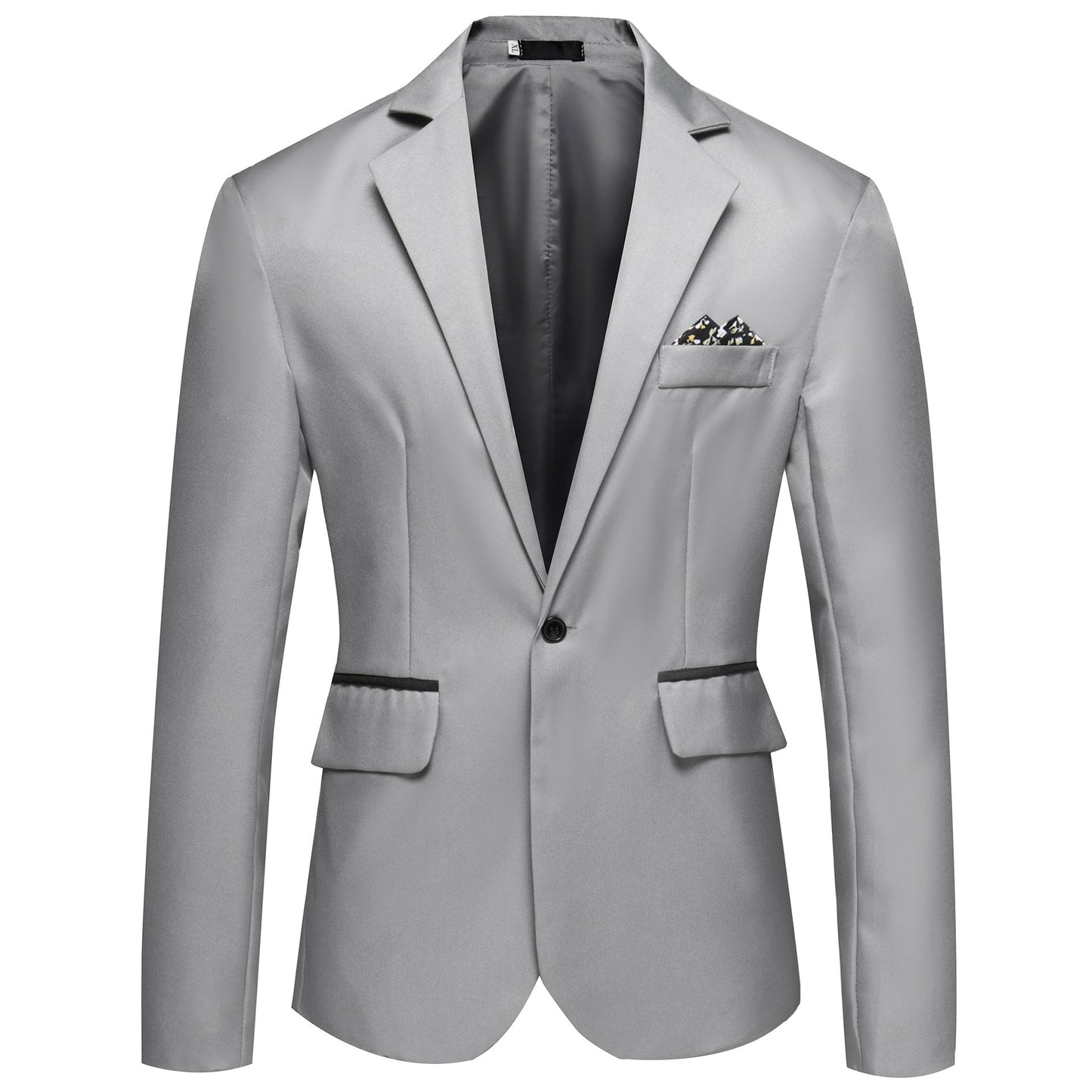 Men's Suit Jacket Elegant Black Satin