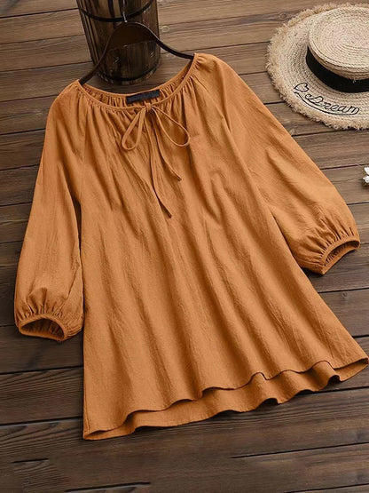 Women's Blouse Elegant Design Round Neck
