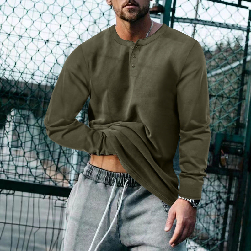 Men's Long-Sleeve Shirt Classic Soft Cotton